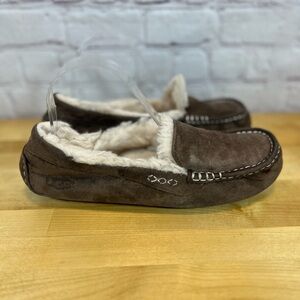 UGG Ansley Water Resistant Slipper Brown Suede Women’s Size 8
